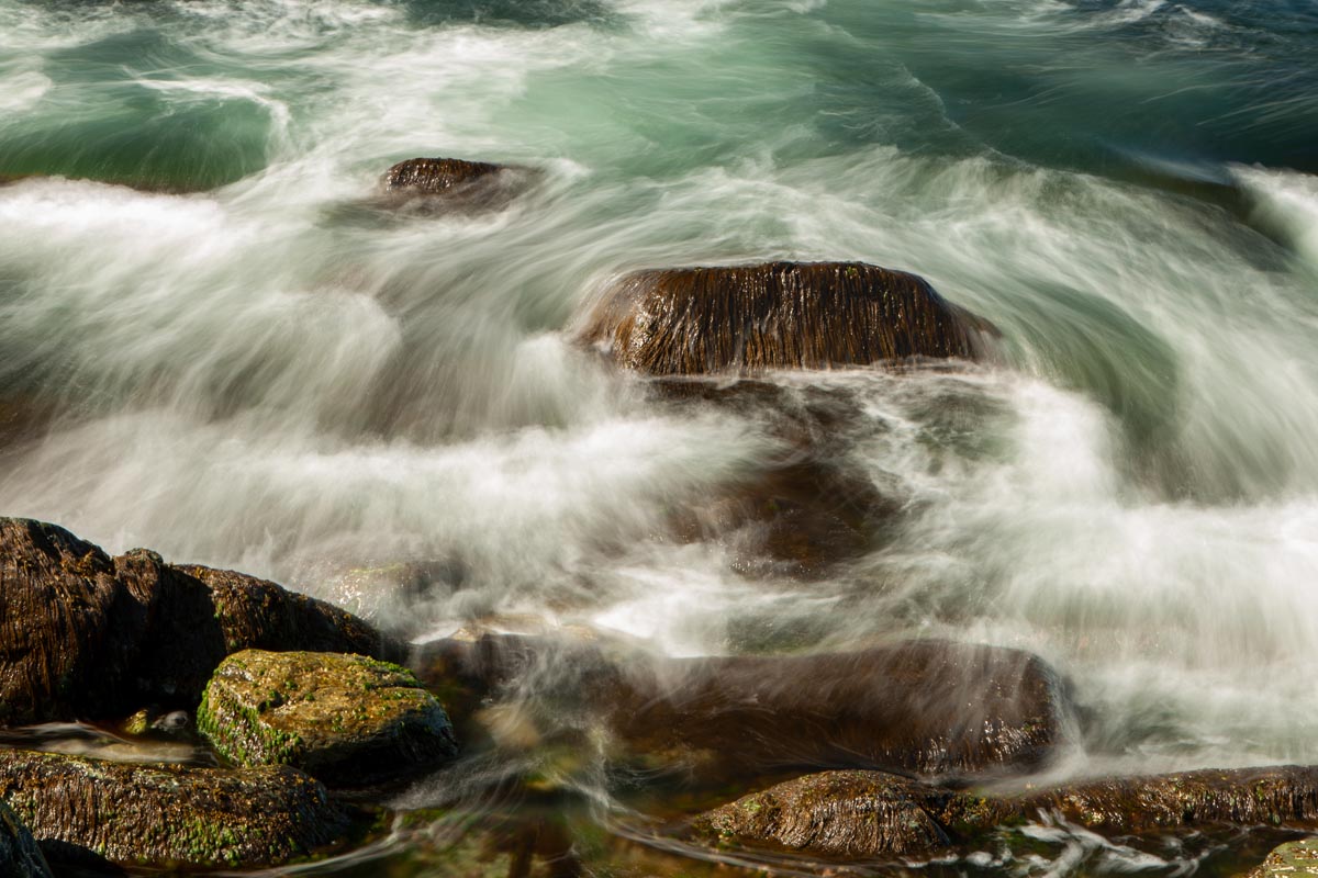 The surf at Barachois Cove.